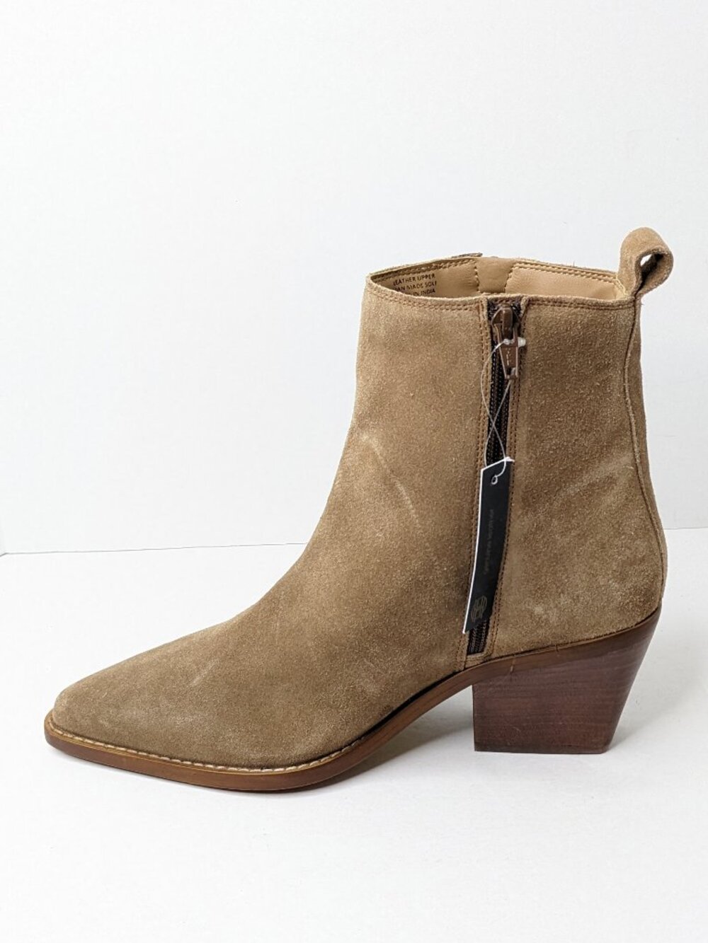 House of Harlow 1960 Western Ankle Booties Taupe Suede Womens 9 - Picture 4 of 6